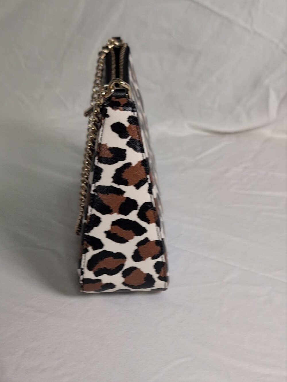 kate spade Leopard Print Chain Shoulder Bag in White, Brown, Black - Picture 5 of 8